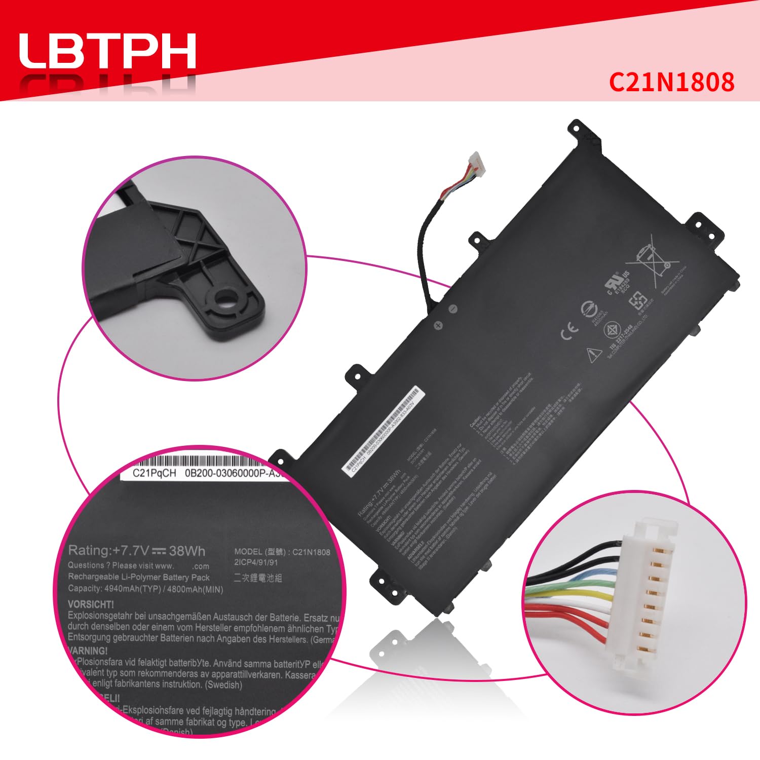 Amazon.com: LBTECH C21N1808 Battery for Asus Chromebook C423